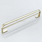 Gold towel rack wall mounted design detail view