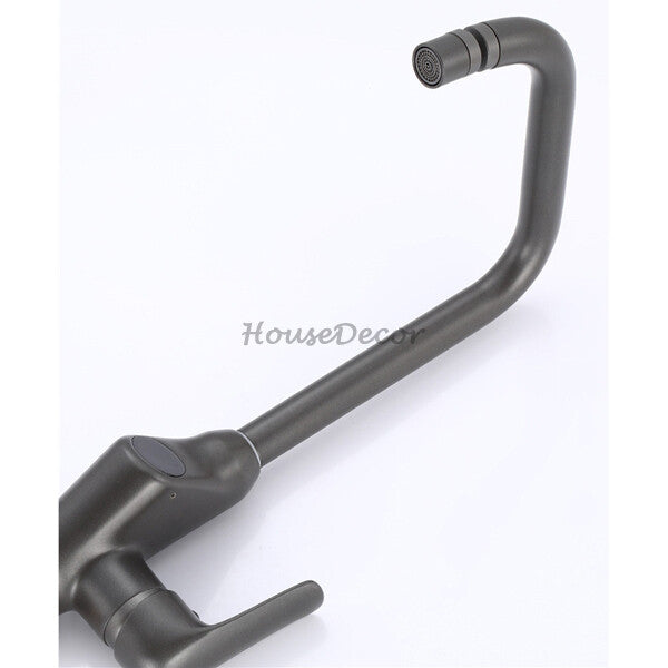 Modern kitchen sink mixer tap swivel spout additional view