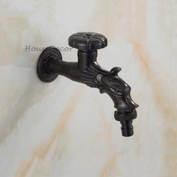 Modern utility faucet wall mounted design detail view