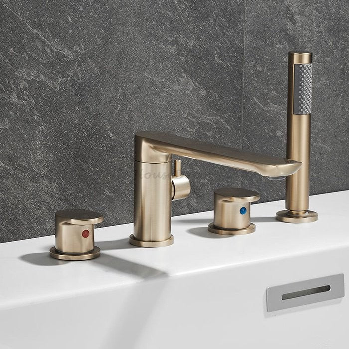 Modern bath shower mixer tap 3 hole installation additional view