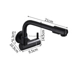 Matte Black Brass kitchen sink mixer tap swivel spout additional view