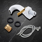 Modern bath shower mixer tap waterfall spout additional view
