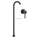 Modern bath shower mixer tap single lever control detail view