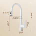 Modern kitchen sink mixer tap pull out spray additional view