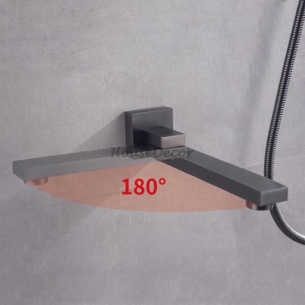 Modern bath shower mixer tap thermostatic control additional view