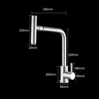Modern kitchen sink mixer tap swivel spout additional view