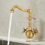Modern kitchen sink mixer tap swivel spout additional view