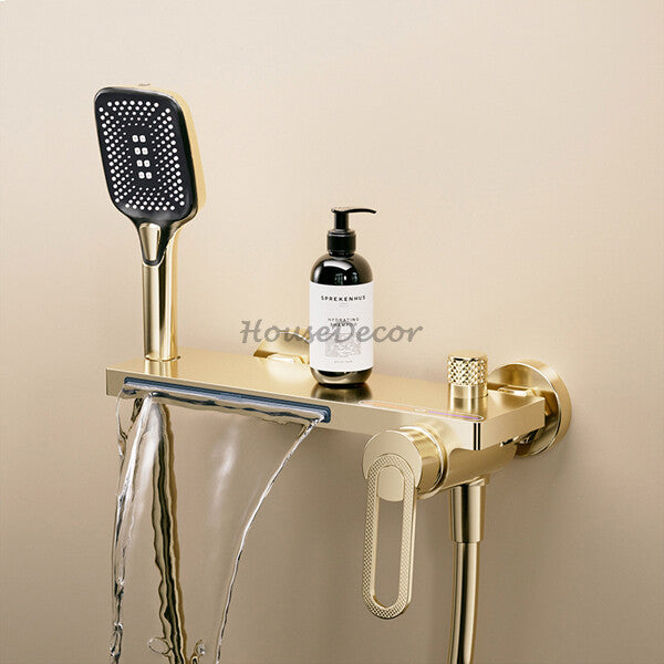 Brass bath shower mixer tap waterfall spout additional view
