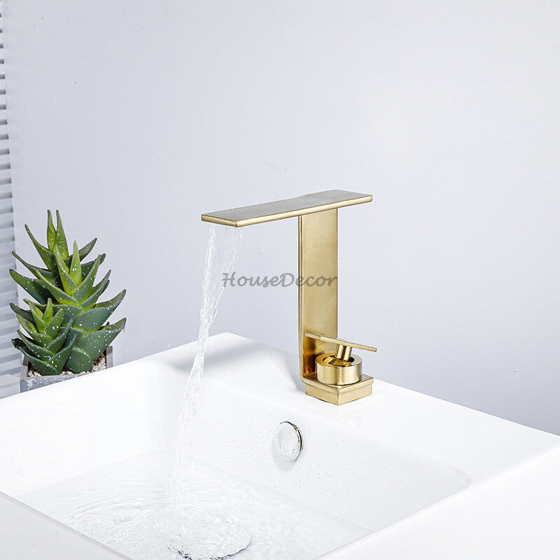 Brass bath shower mixer tap waterfall spout additional view