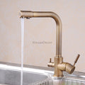 Modern kitchen sink mixer tap swivel spout main view