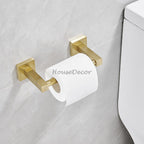 Gold Stainless Steel toilet paper holder swivel spout additional view