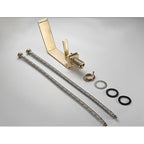 Modern bathroom basin mixer tap waterfall spout additional view