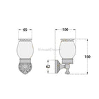 Black Brass toothbrush holder detailed product view additional view