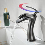 Modern bath shower mixer tap waterfall spout additional view