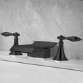 Modern bath shower mixer tap waterfall spout detail view