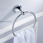 Chrome towel ring wall mounted design main view