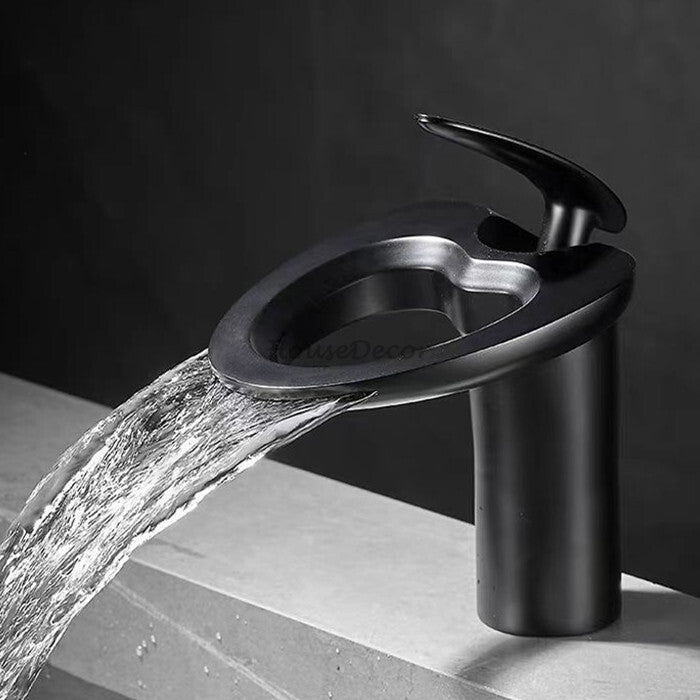Modern bath shower mixer tap waterfall spout additional view