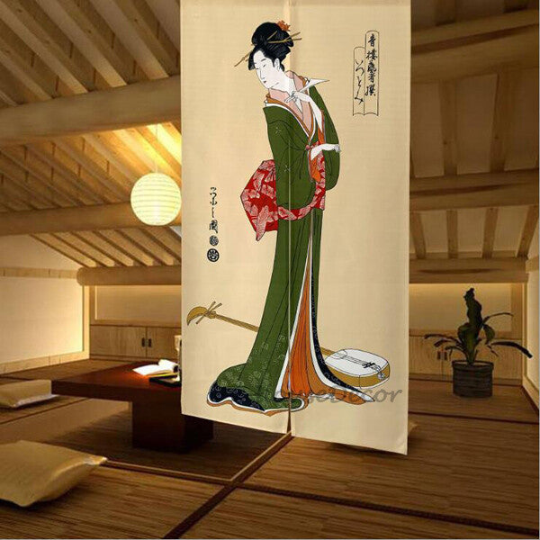 Modern Fabric doorway curtain room divider design main view