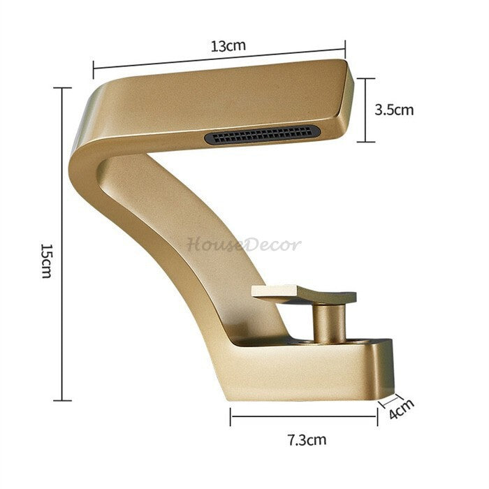Modern bath shower mixer tap waterfall spout additional view
