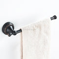 Black Brass towel rack wall mounted design main view