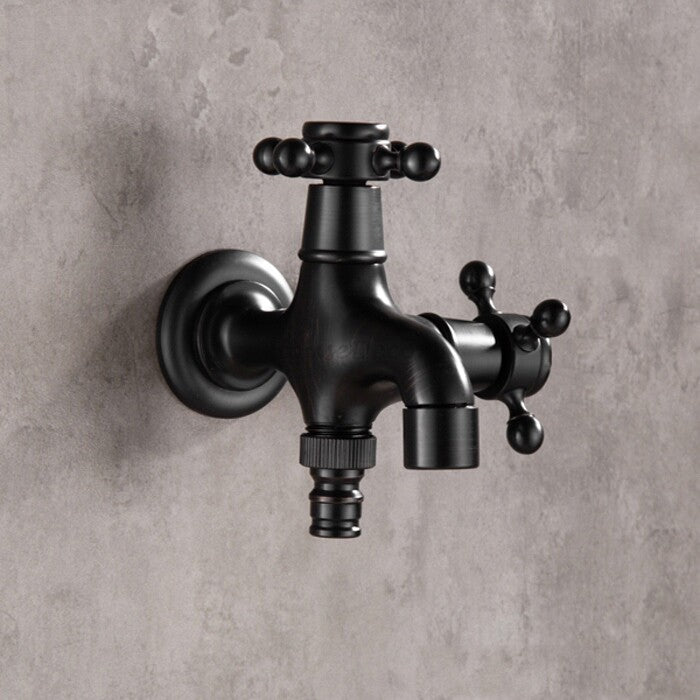 Modern utility faucet wall mounted design detail view