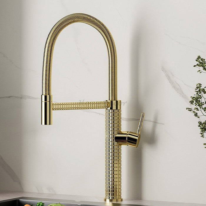 Modern kitchen sink mixer tap swivel spout additional view