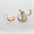 Gold robe hook wall mounted design detail view