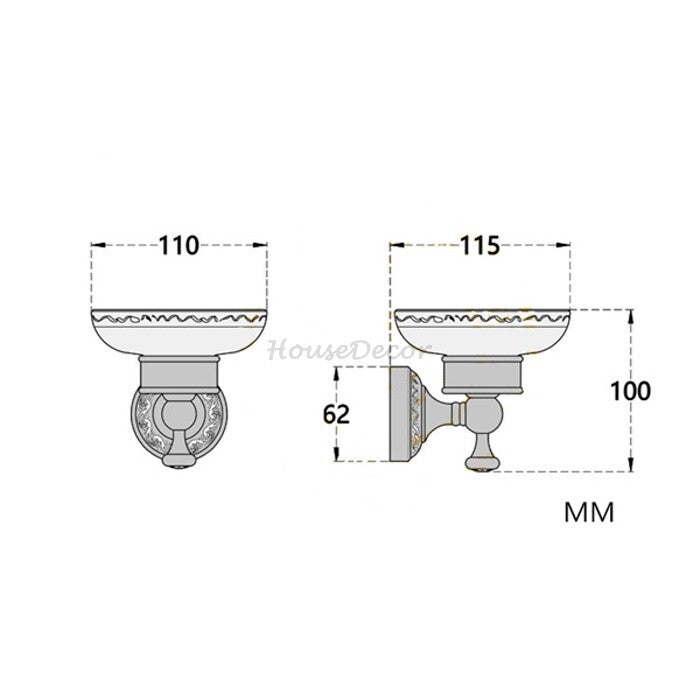 Black Brass home product wall mounted design additional view