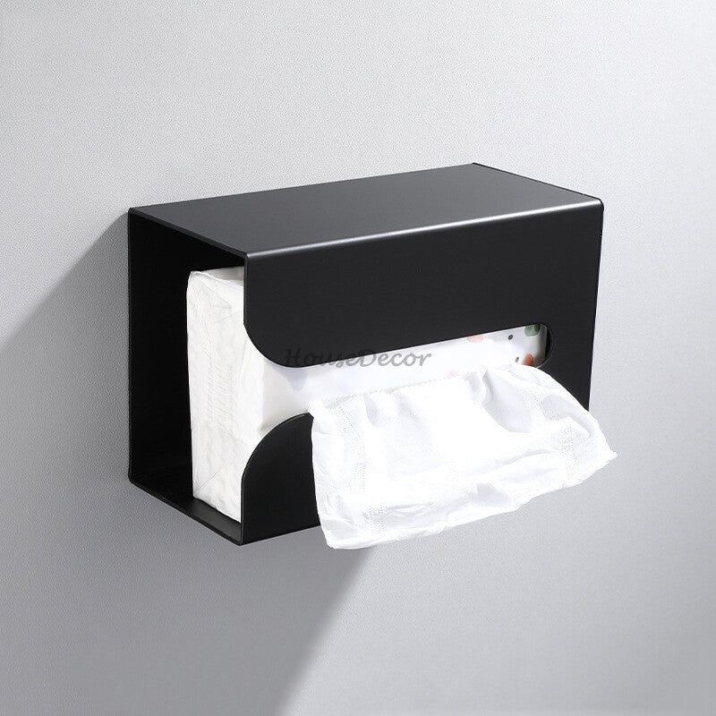 Modern toilet paper holder wall mounted design detail view