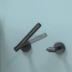 Gold Stainless Steel toilet paper holder swivel spout detail view