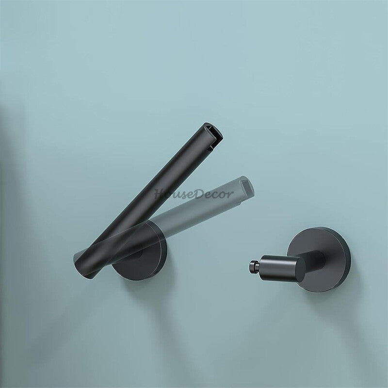 Gold Stainless Steel toilet paper holder swivel spout detail view