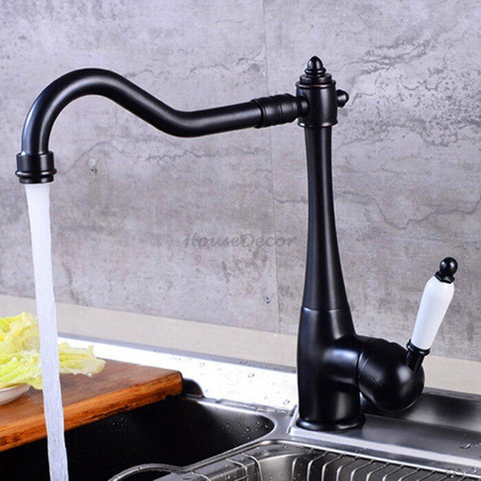 Modern kitchen sink mixer tap swivel spout additional view