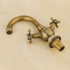 Antique Brass bath shower mixer tap swivel spout additional view
