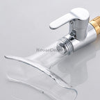 Chrome bath shower mixer tap waterfall spout additional view