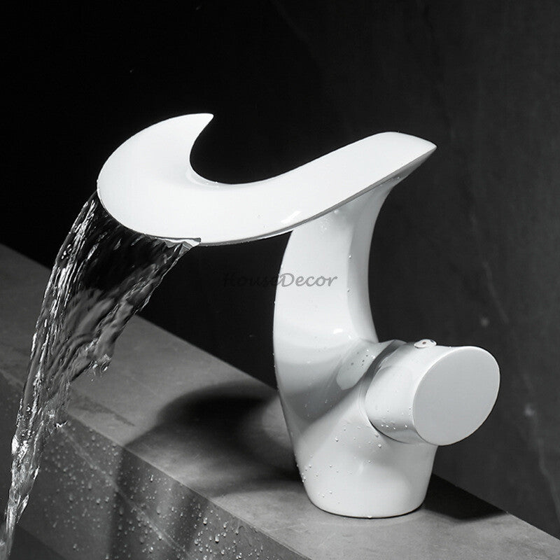 Brass bath shower mixer tap waterfall spout additional view