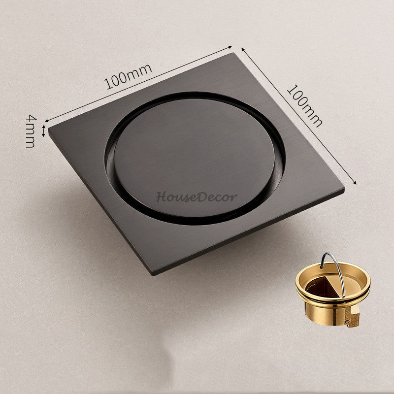 Modern shower drain detailed product view additional view