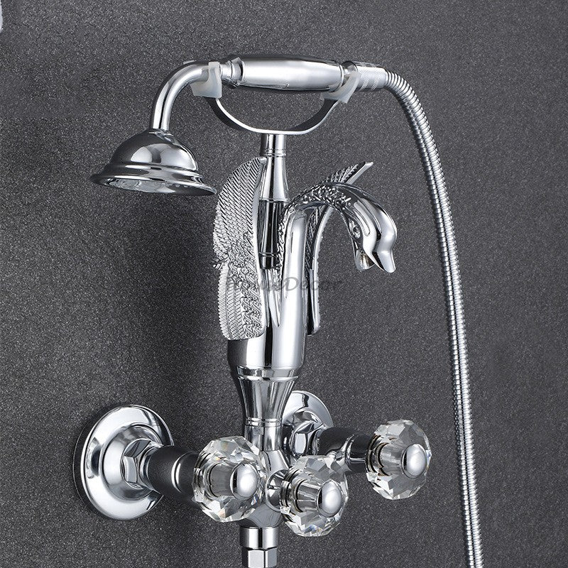 Modern bath shower mixer tap wall mounted design additional view