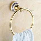 Gold Ceramic towel ring detailed product view main view