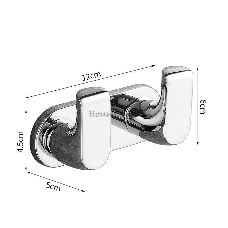 Modern towel rack wall mounted design detail view