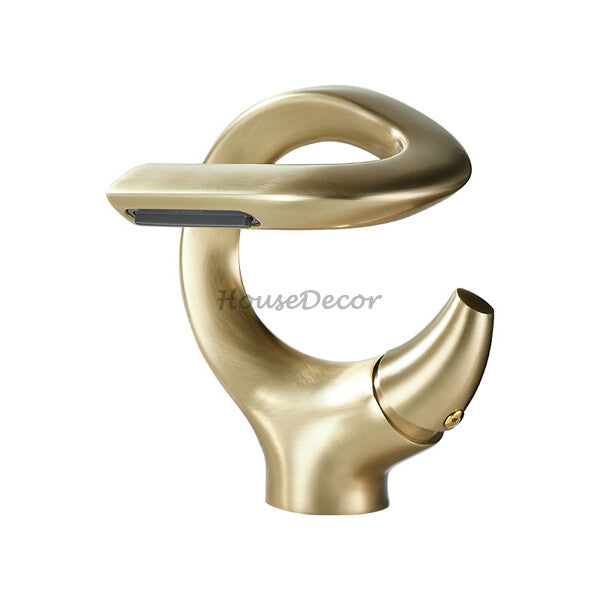 Modern bath shower mixer tap waterfall spout main view