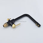 Modern kitchen sink mixer tap swivel spout additional view