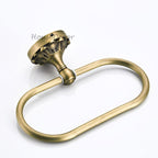 Antique Brass towel ring wall mounted design additional view