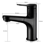 Modern bath shower mixer tap pull out spray detail view