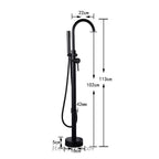 Modern bath shower mixer tap handheld shower set additional view