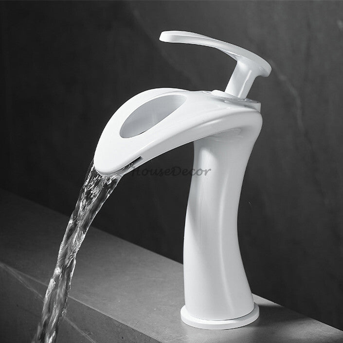 Modern bath shower mixer tap waterfall spout additional view