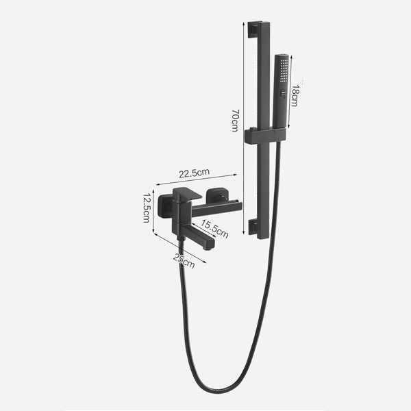 Modern bath shower mixer tap wall mounted design additional view