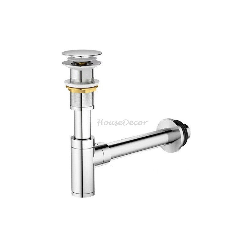 Modern basin bottle trap detailed product view detail view