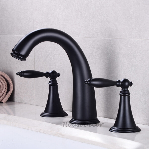 Modern bath shower mixer tap 3 hole installation additional view