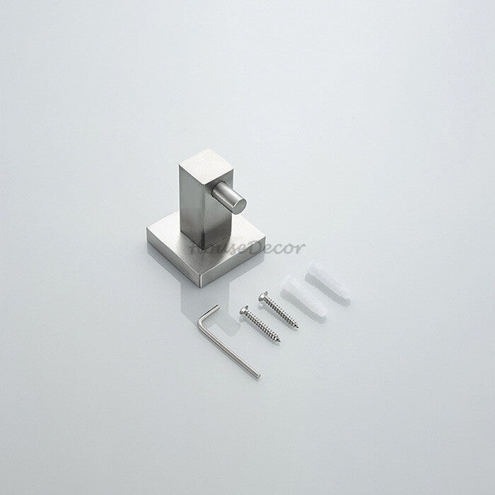 Modern Stainless Steel robe hook wall mounted design detail view