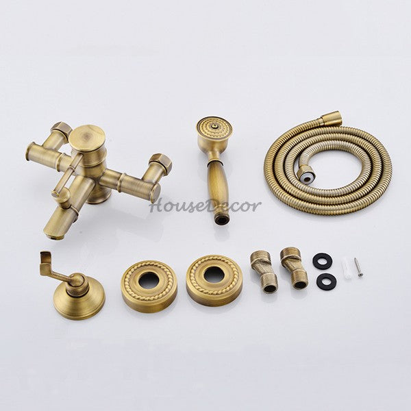 Antique Brass shower head wall mounted design additional view